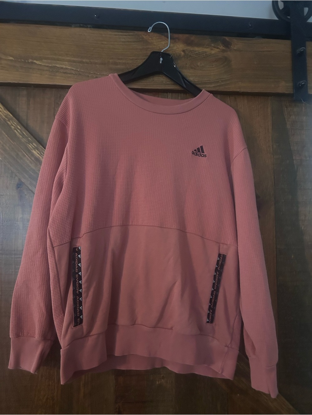 Adidas Men’s Crewneck Sweater in Dusty Rose